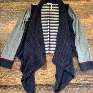 Matilda Jane Navy and Gray Striped Sweater